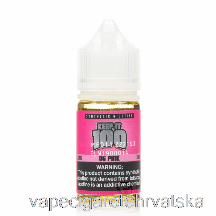 Vape Hrvatska Og Pink Salts - Keep It 100 - 30ml 30mg